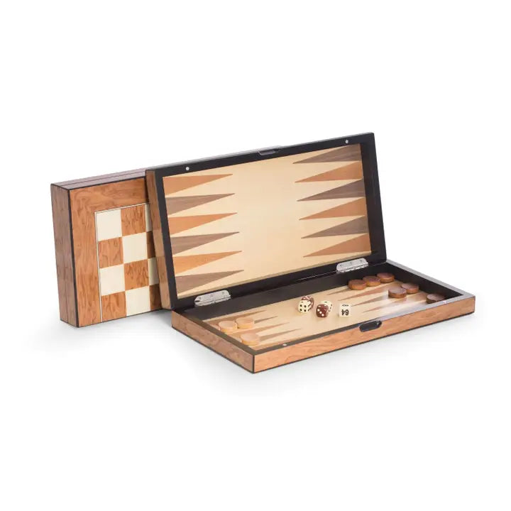MULTI GAME SET-BACKGAMMON, CHESS, AND CHECKERS