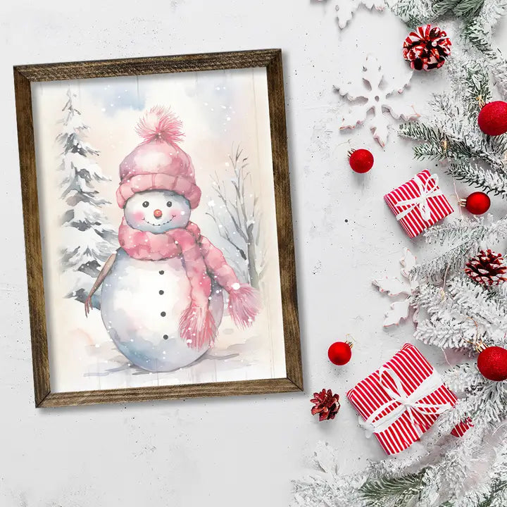 TIMBERLAND FRAME PINK SNOWMAN