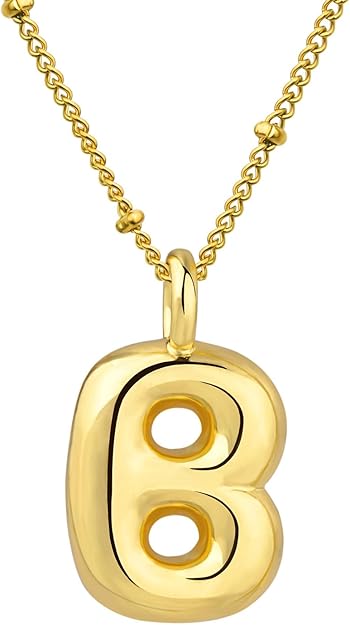 BUBBLE LETTER NECKLACES