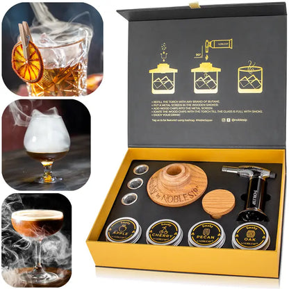 COCKTAIL SMOKER KIT-PREMIUM HOME BAR GIFT SET