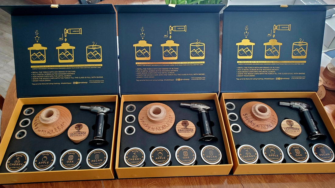 COCKTAIL SMOKER KIT-PREMIUM HOME BAR GIFT SET