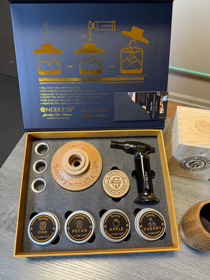 COCKTAIL SMOKER KIT-PREMIUM HOME BAR GIFT SET