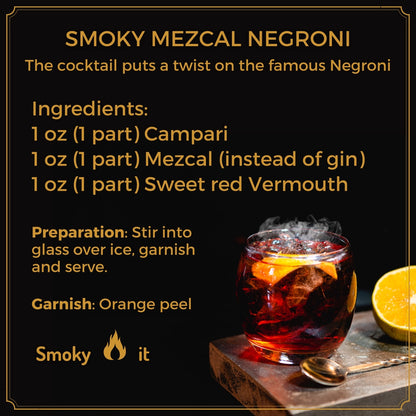 COCKTAIL SMOKER KIT-PREMIUM HOME BAR GIFT SET