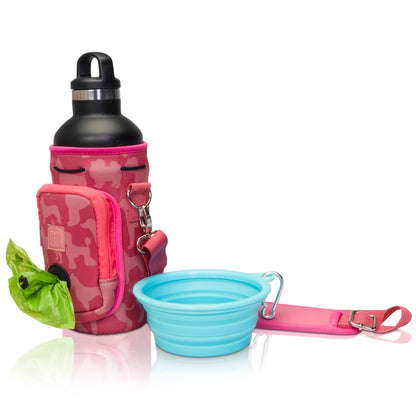 MADE EASY KIT WATER BOTTLE CARRIER W POCKET FOR DOG-POOP BAG