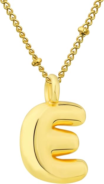 BUBBLE LETTER NECKLACES