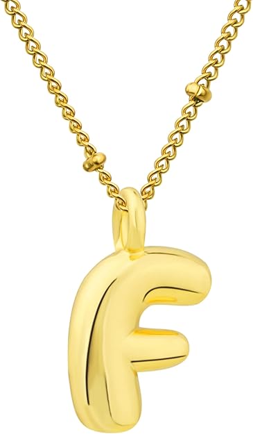 BUBBLE LETTER NECKLACES