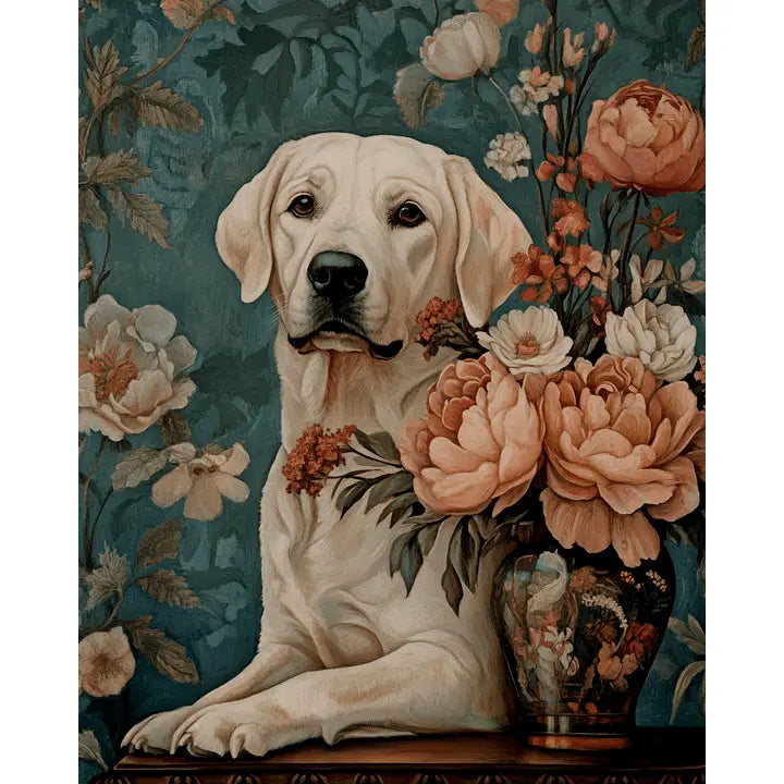 FLORAL LABRADOR