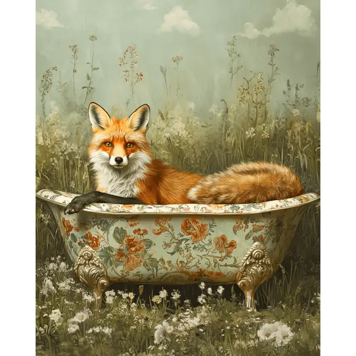 FOX IN BATHTUB
