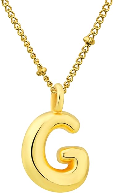 BUBBLE LETTER NECKLACES