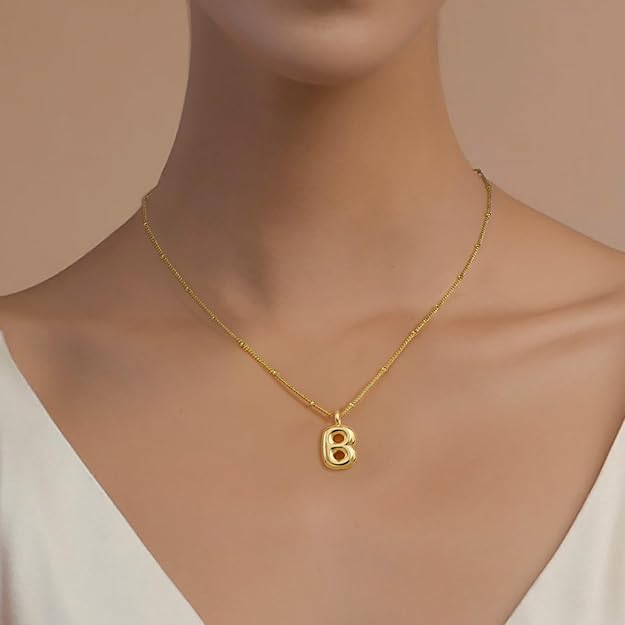 BUBBLE LETTER NECKLACES