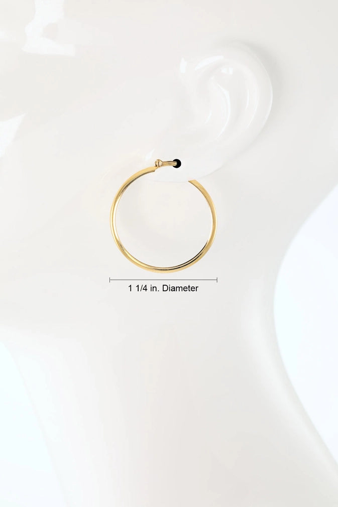 18k GOLD FILLED SMALL HOOP EARRINGS