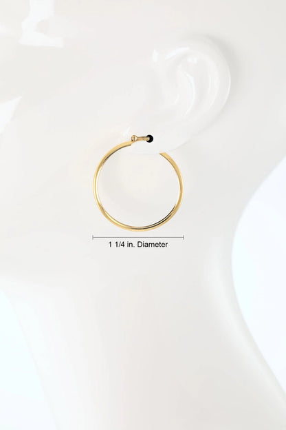 18k GOLD FILLED SMALL HOOP EARRINGS