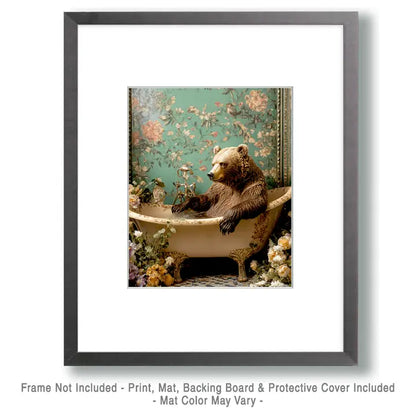GRIZZLY BEAR IN TUB