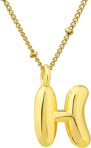 BUBBLE LETTER NECKLACES