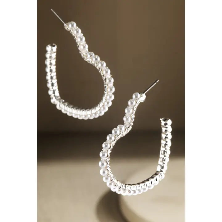HYPOALLERGENIC HEART SHAPED HOOP EARRINGS