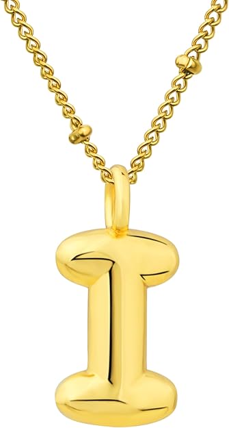 BUBBLE LETTER NECKLACES