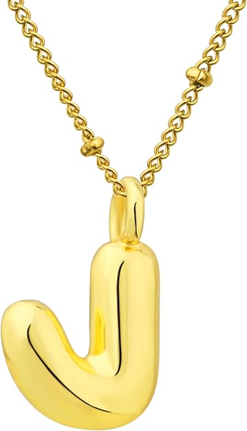 BUBBLE LETTER NECKLACES