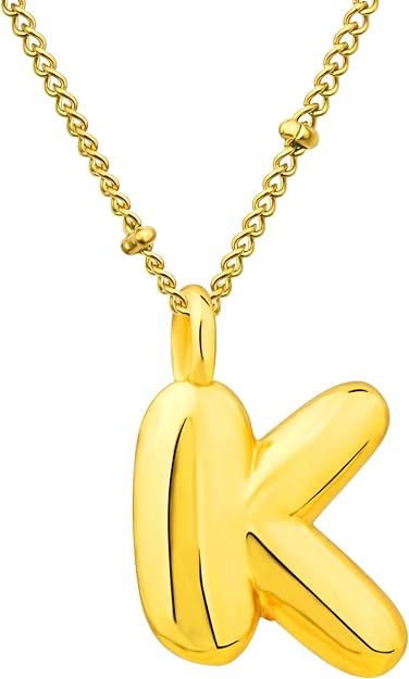 BUBBLE LETTER NECKLACES