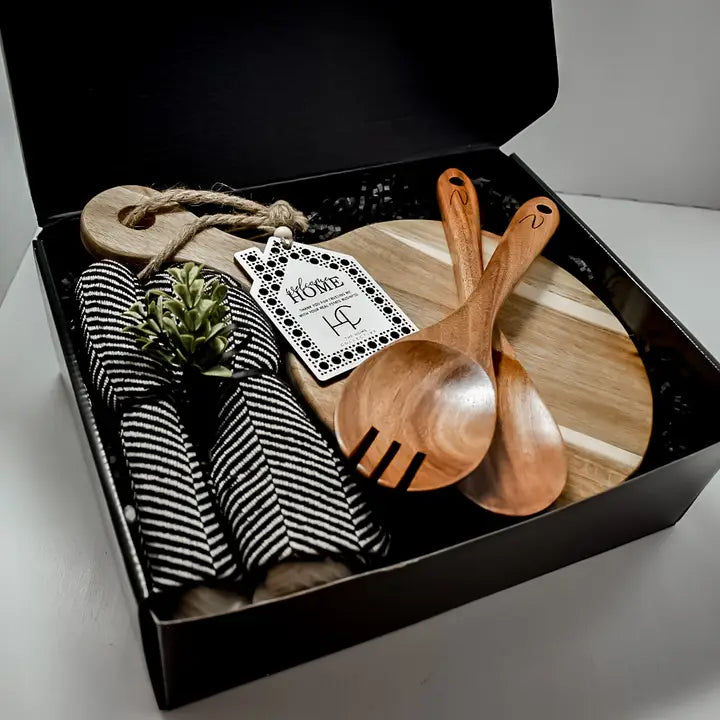 LUXURY GIFT BOX-ROUND ACACIA SIMPLE-CUSTOMIZABLE