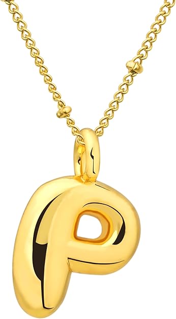 BUBBLE LETTER NECKLACES