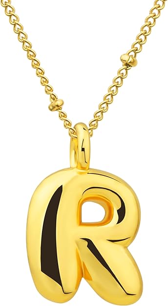 BUBBLE LETTER NECKLACES