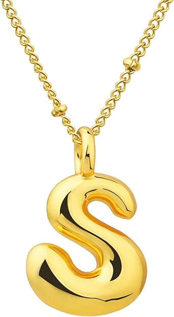 BUBBLE LETTER NECKLACES