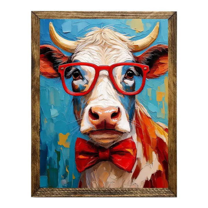 TIMBERLAND COW WITH GLASSES