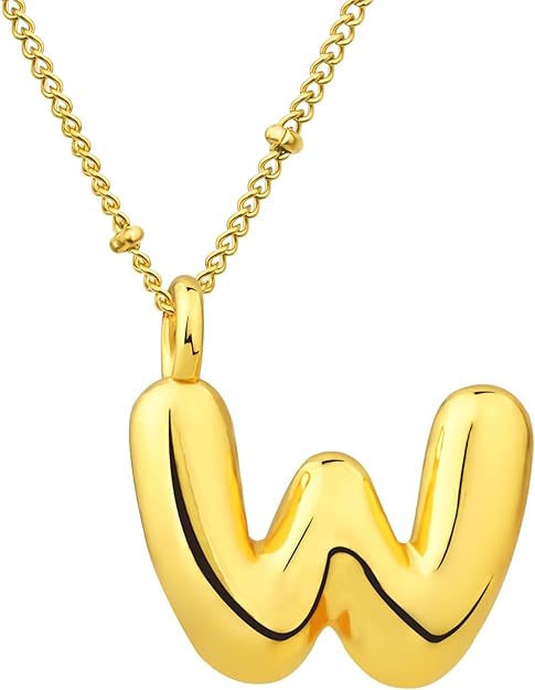 BUBBLE LETTER NECKLACES