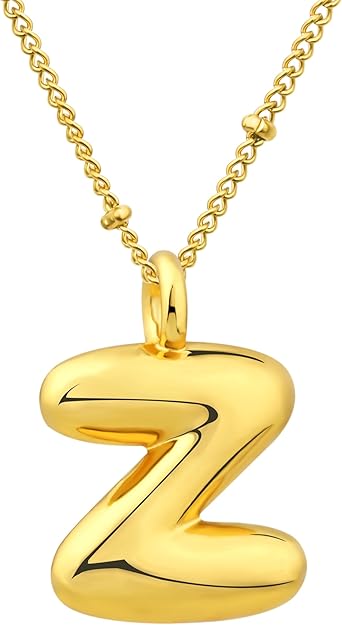 BUBBLE LETTER NECKLACES