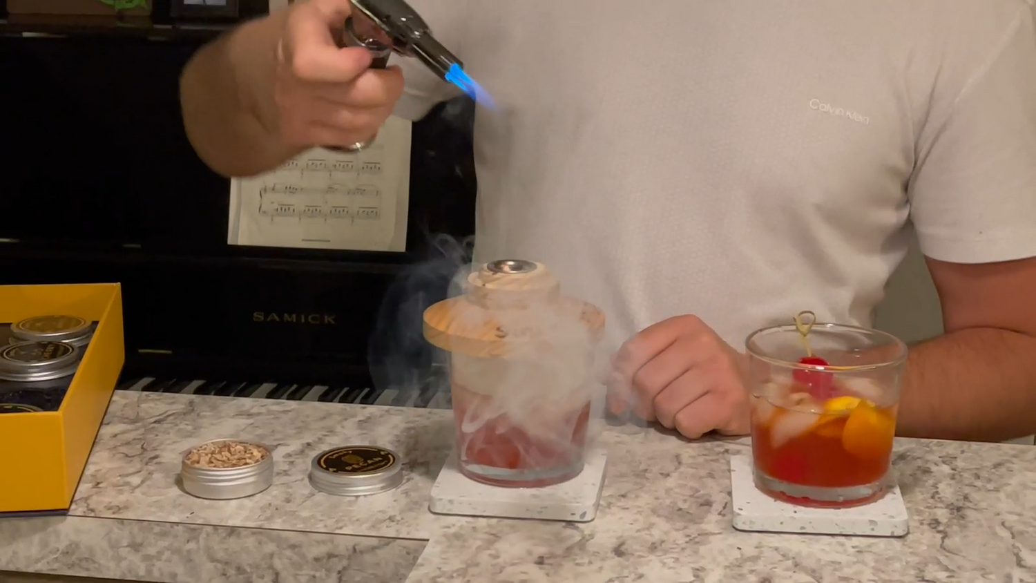 COCKTAIL SMOKER KIT-PREMIUM HOME BAR GIFT SET
